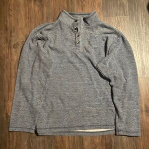 GAP Light Grey Fleece Button Up